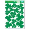 St. Patrick's Day Shamrock Clings 2 St. Patrick's Day Shamrock Clings -Party Depot Store 108583