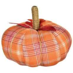 Plaid Pumpkin 6" X 8"