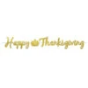 Happy Thanksgiving Foil Streamer 6½" X 5' 2 Happy Thanksgiving Foil Streamer 6½" X 5' -Party Depot Store 113516
