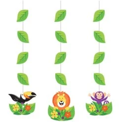 Creative Converting Jungle Safari Hanging Cutouts
