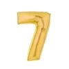 40in Number 7 Gold Mylar Balloon -Party Depot Store 121062