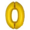40in Number 0 Gold Mylar Balloon -Party Depot Store 121159