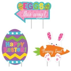 Easter Sidewalk Sign (pack 3)