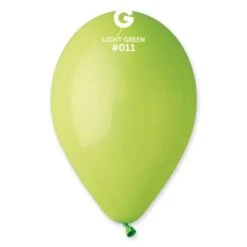 12" Light Green Latex Balloon 50 Ct