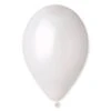 12" Latex Balloon Metallic White 50 Ct
