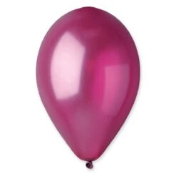 12" Latex Balloon Metallic Burgundy 50 Ct