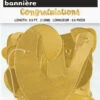 Gold Script Congrats Banner -Party Depot Store 129417