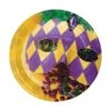 Creative Converting Masks Of Mardi Gras 7in Round Luncheon Paper Plates 8ct
