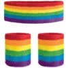 Rainbow Headband And Sweatband