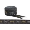 Hooray Yay Crepe Streamer - Black/Silver/Gold 81ft -Party Depot Store 145205