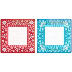 Viva La Party 10in Square Banquet Plate 20 Ct
