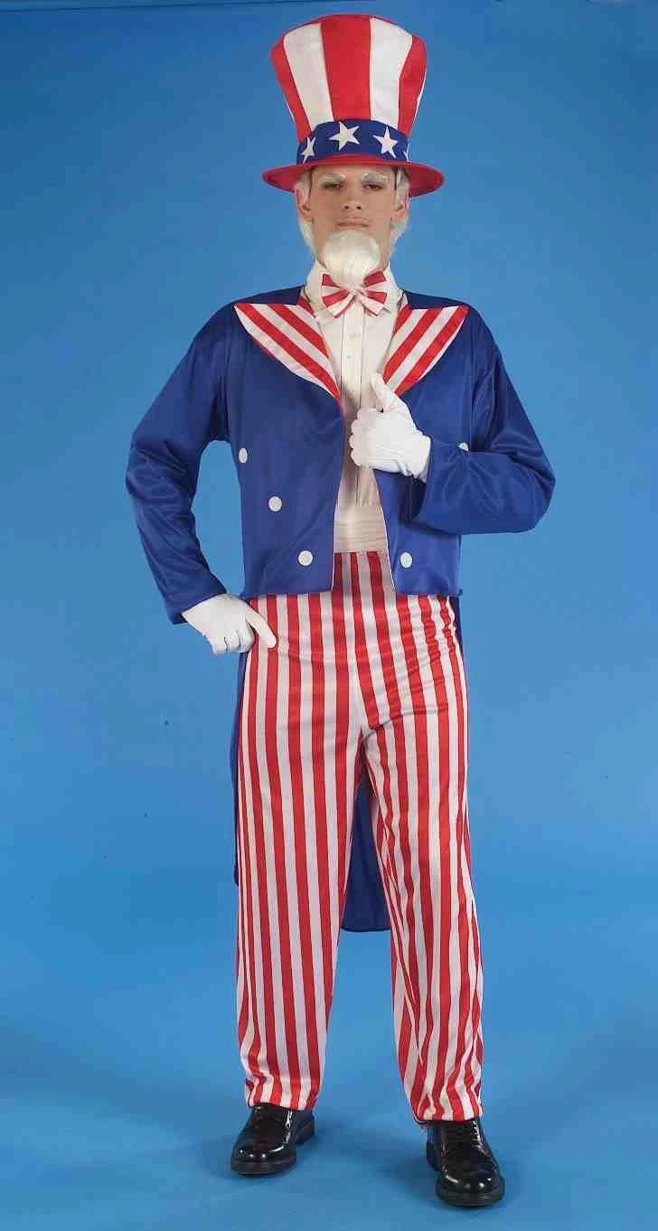Uncle Sam Patriotic Adult Costume 1 Uncle Sam Patriotic Adult Costume
