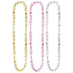 Bachelorette Team Bride Word Beads 6 Ct