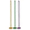 Beads With Glittered Mask Medallion 3ct -Party Depot Store 150444