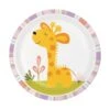Creative Converting Happi Jungle Giraffe 7in Round Luncheon Paper Plates