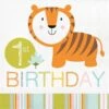 Creative Converting Happi Jungle 1st Birthday Luncheon Napkins -Party Depot Store 152641