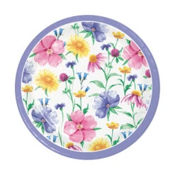 Creative Converting Bunny And Blooms 7in Round Luncheon Paper Plates 8ct