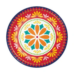 Creative Converting Fiesta Pottery 7in Round Luncheon Paper Plates 8ct