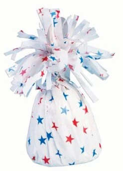 Balloon Weight Red White Blue Stars 6oz