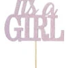Glitter It's A Girl Cake Topper -Party Depot Store 178291
