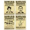 Wanted Sign Cutouts 15in