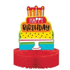 Creative Converting Hoppin' Birthday Cake Centerpiece