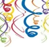 Rainbow Plastic Swirl Hanging Decorations -Party Depot Store 181327 e8395d16 ce95 42d8 a69e 94c22fbac048