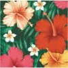 Creative Converting Tropical Flowers Beverage Napkins