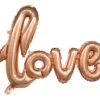 16'' Air Filled Love Script Phrase Rose Gold