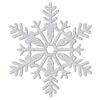 Silver Glitter Snowflake 11in -Party Depot Store 185697