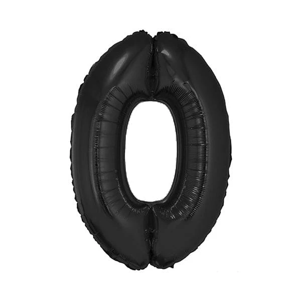 40in Number 0 Black Mylar Balloon 1 40in Number 0 Black Mylar Balloon