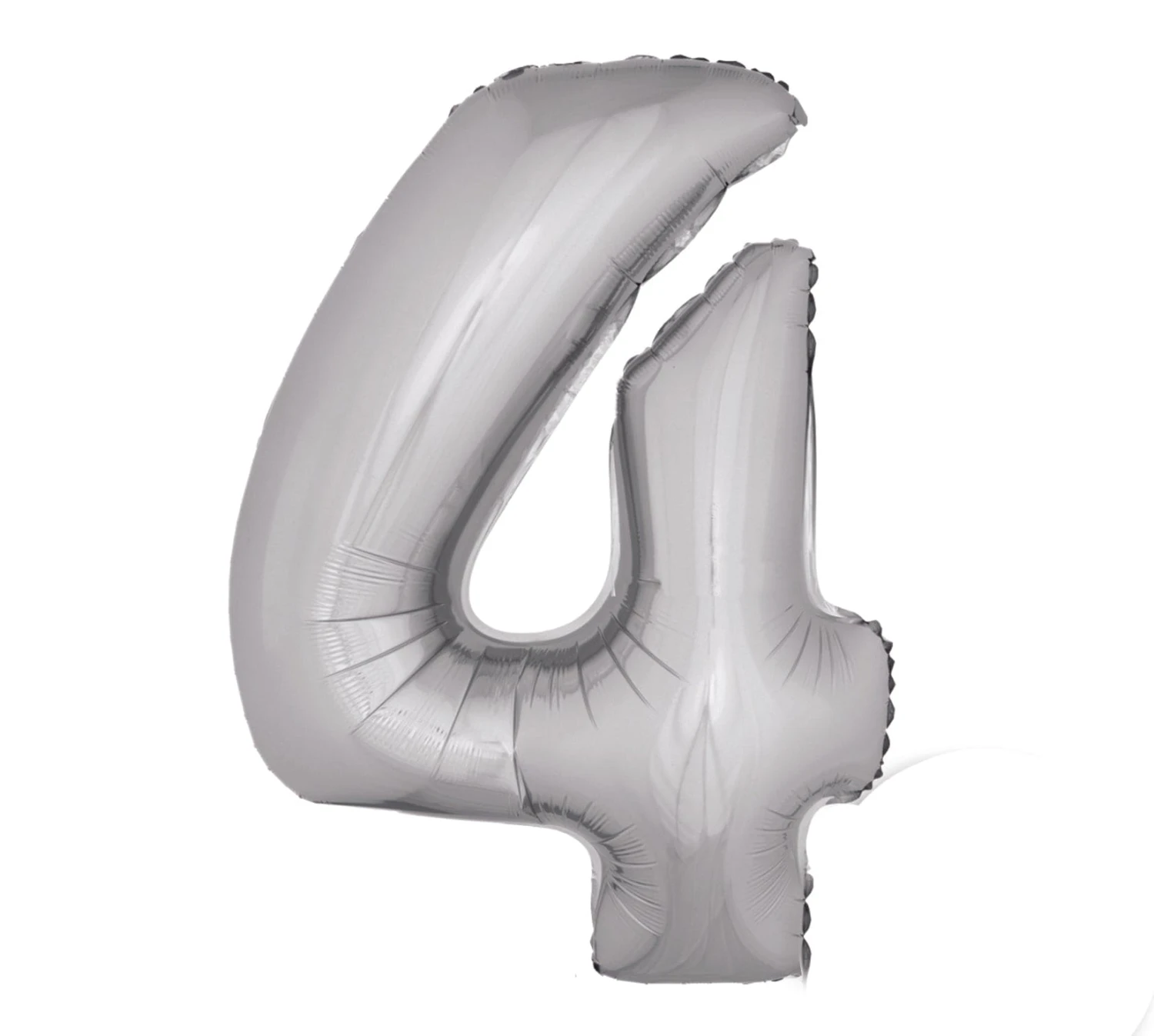 40in Number 4 Silver Mylar Balloon 1 40in Number 4 Silver Mylar Balloon
